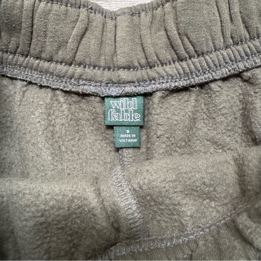 Wild Fable Sweat Shorts Olive Green - Picture 3 of 3